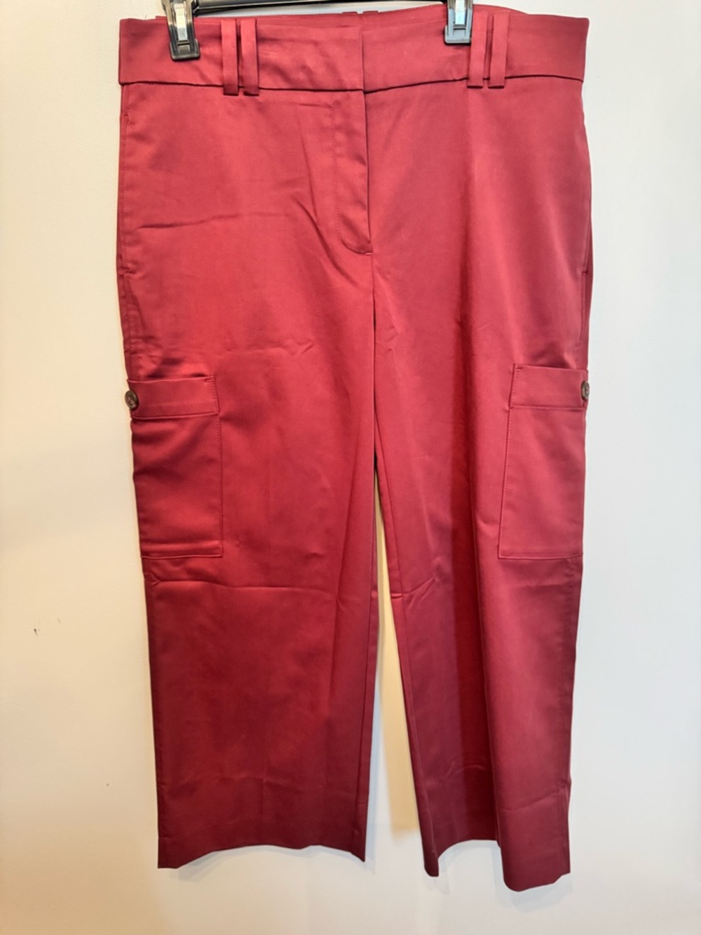 Chico's Rusty Red Cargo Trousers size 2.5 Petite (14p) NWOT